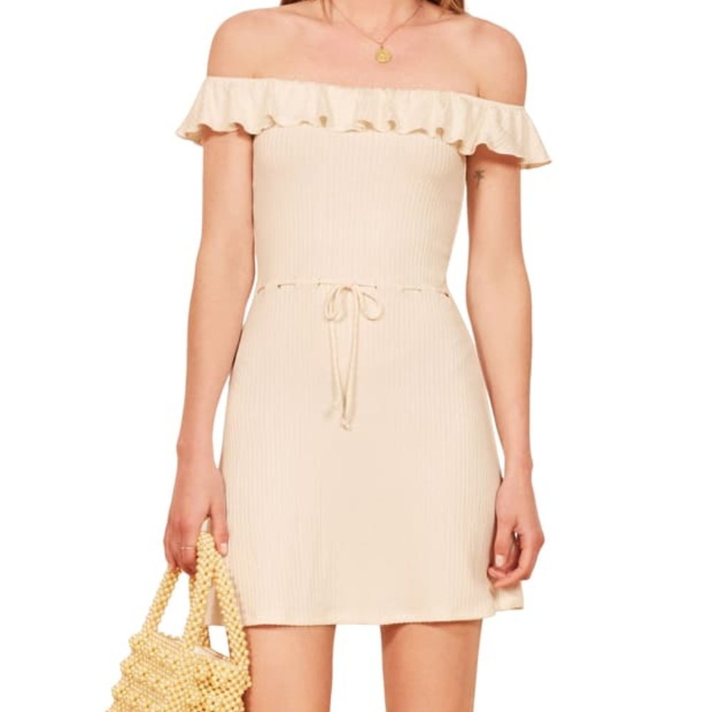 REFORMATION GRENADA DRESS IN IVORY